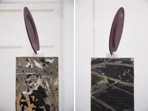 Chipped Plate, plinth by David Lloyd (Richard Williamson) Chipped Plate, plinth by David Lloyd (Richard Williamson)