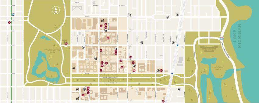 Maps & Locations | UChicago Arts | The University of Chicago